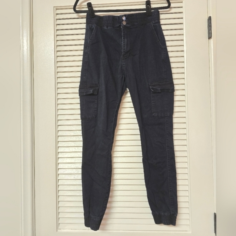 V.I.P. - Navy Casual Cargo Jogger Pants
